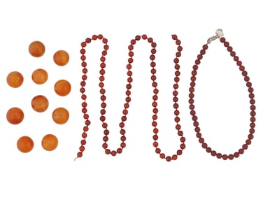COLLECTION OF AGATE BEADS FOR JEWELRY AND NECKLACE