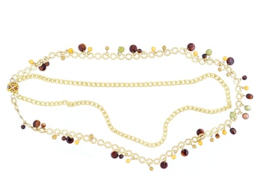 AMERICAN BEADED MULTICOLOR NECKLACE BY MIRIAM HASKELL