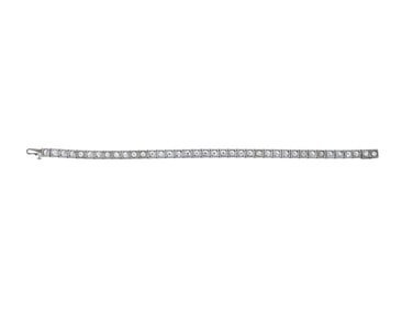 STERLING SILVER DIAMONDS TENNIS JEWELRY BRACELET