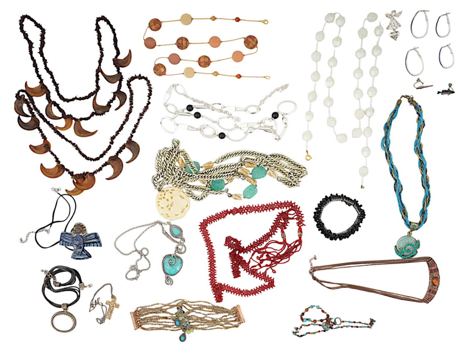 COLLECTION OF VINTAGE JEWELED COSTUME JEWELRY (1 of 16)