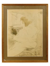 HENRI DE TOULOUSE LAUTREC FRENCH LITHOGRAPH SIGNED