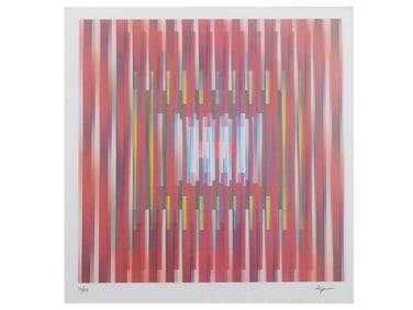 YAACOV AGAM ISRAELI LIMITED EDITION AGAMOGRAPH