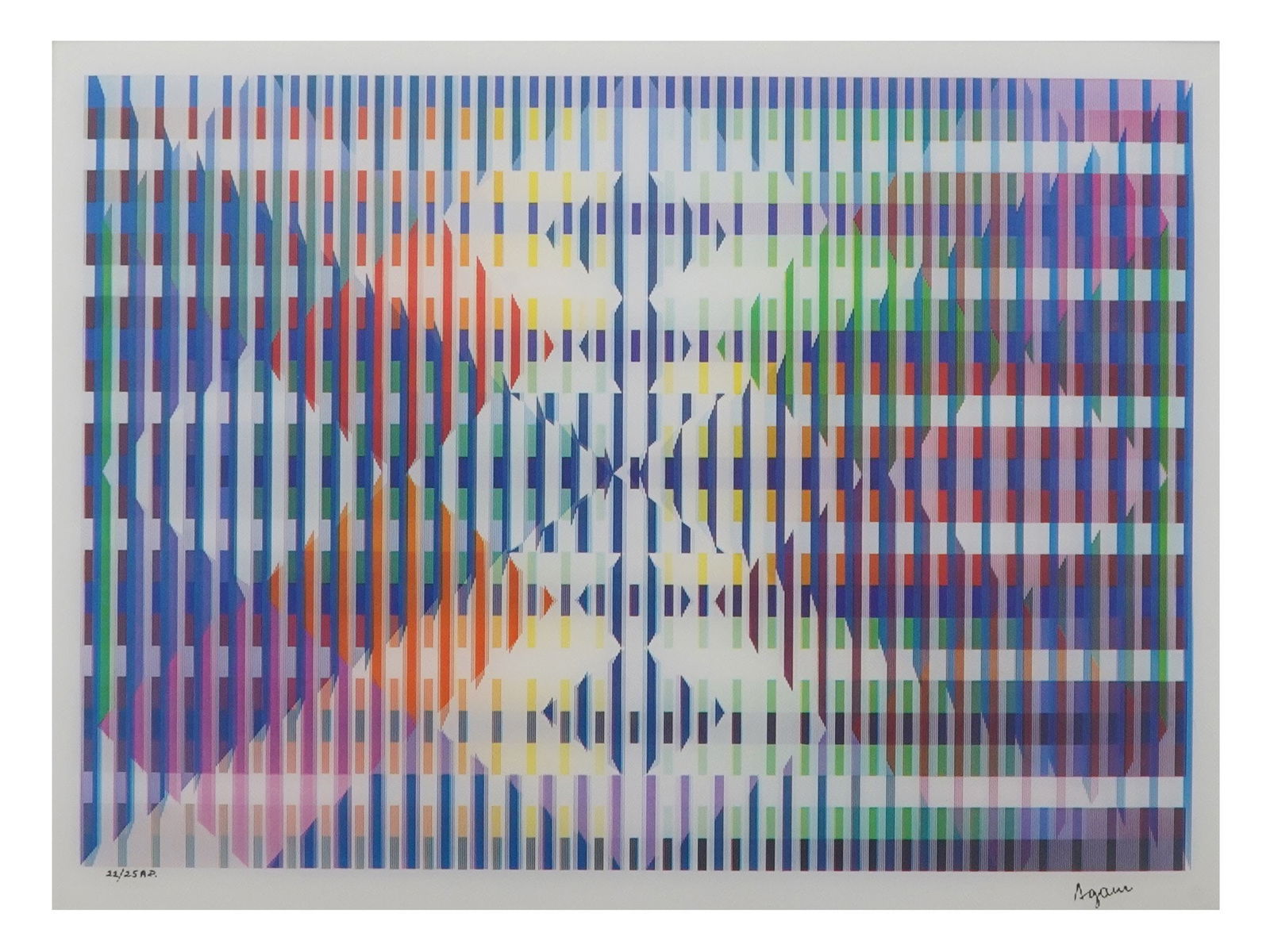 JUDAICA OP ART HOLOGRAM AGAMOGRAPH BY YAACOV AGAM (1 of 5)