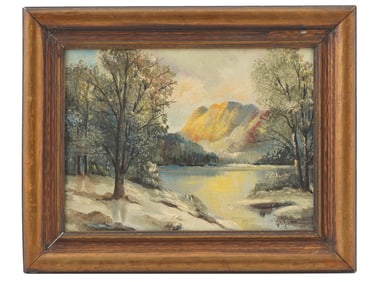 EUGENE LA FORET AMERICAN LANDSCAPE OIL PAINTING