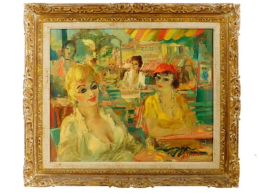 J. VERBEKE BELGIAN POST IMPRESSIONIST OIL PAINTING