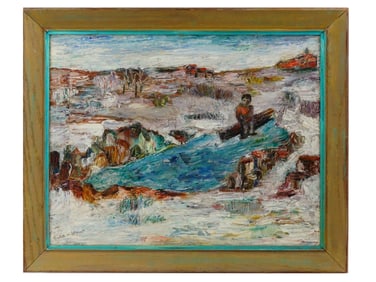 AMERICAN EXPRESSIONIST OIL PAINTING BY RUTH KRONICK