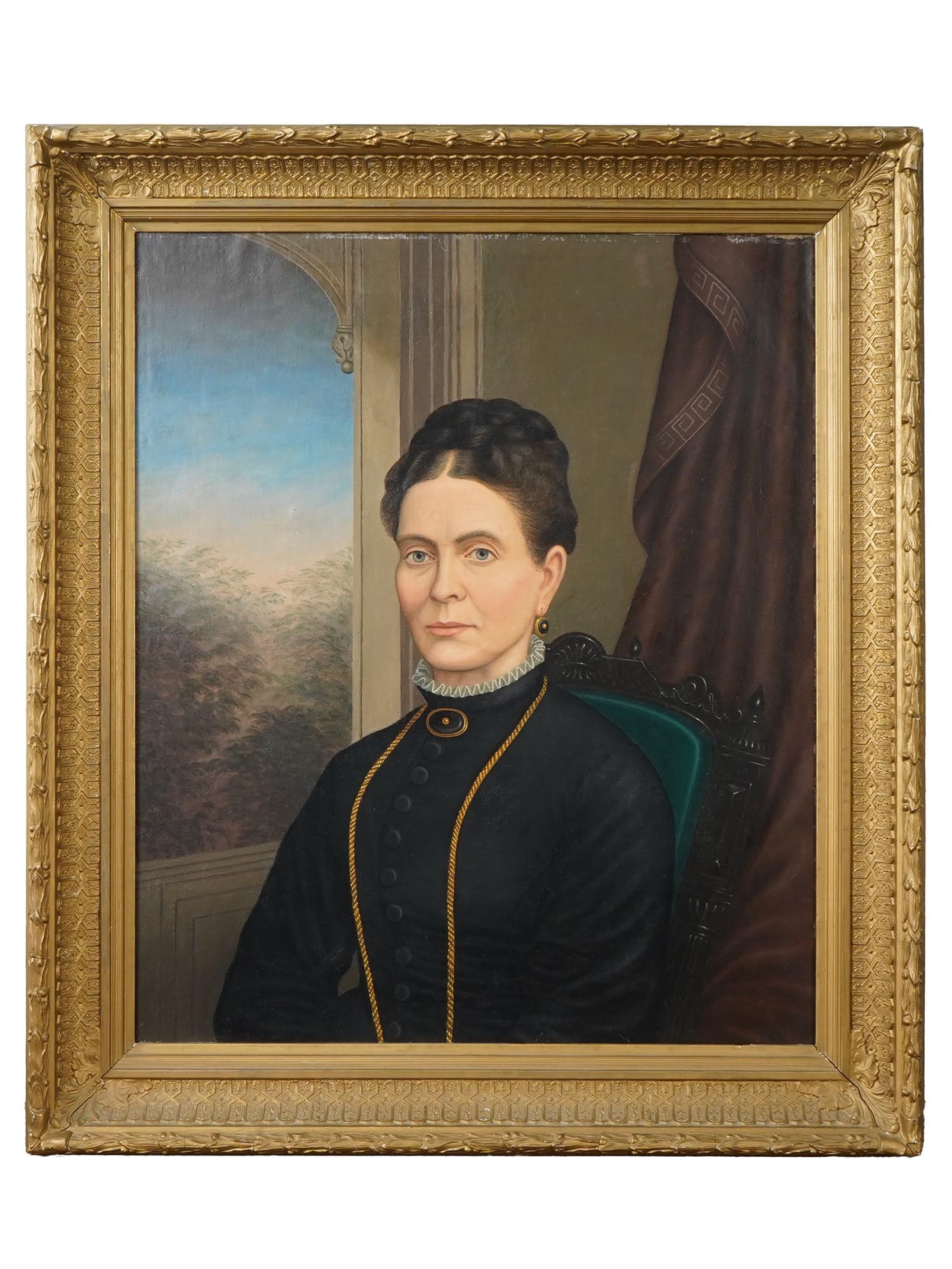 ANTIQUE OIL PORTRAIT PAINTING ATTR ALEXANDER STUART (1 of 6)