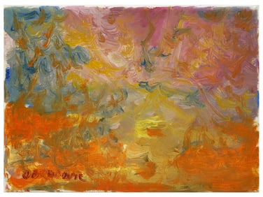 ABSTRACT CANADIAN OIL PAINTING BY JUSTIN OBRADOVIC