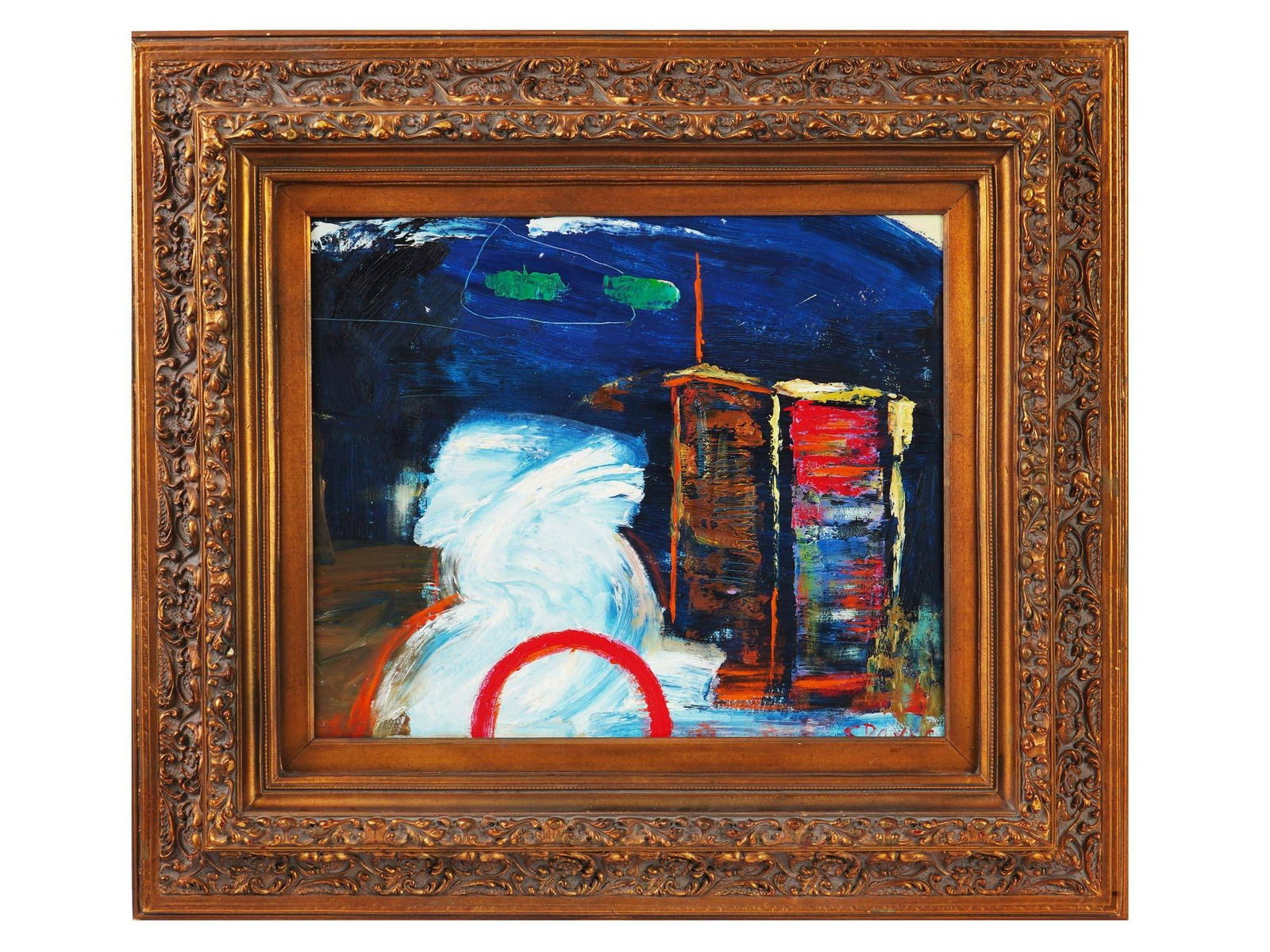 CONTEMPORARY AMERICAN ABSTRACT OIL PAINTING SIGNED (1 of 6)