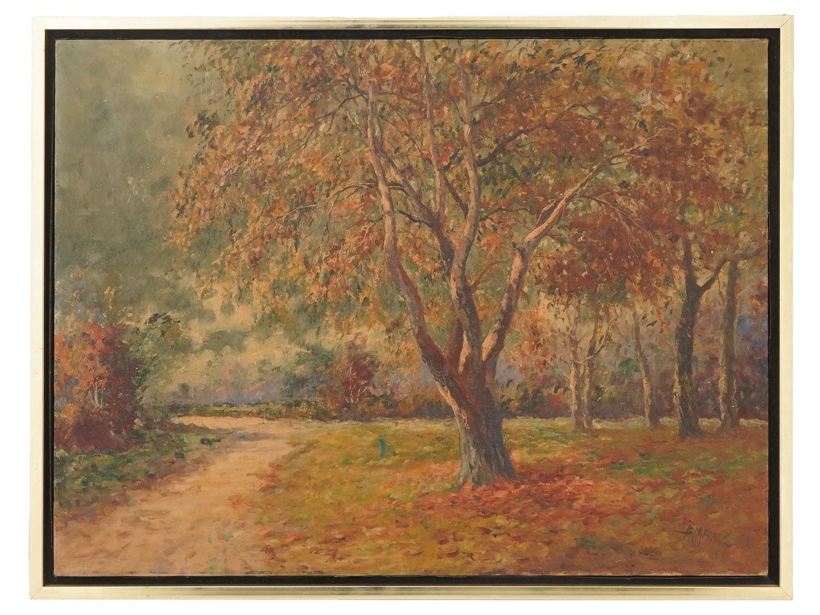 BORIS B. MAJOR RUSSIAN FOREST LANDSCAPE OIL PAINTING (1 of 4)