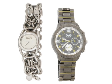 LOT OF DOLCE AND GABBANA TIME COLLECTION WRIST WATCHES