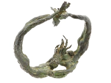 TAUNI DE LESSEPS FRENCH MERMAID BRONZE SCULPTURE