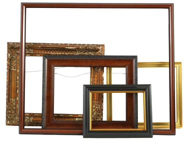 VINTAGE AND ANTIQUE WOODEN PICTURE FRAMES