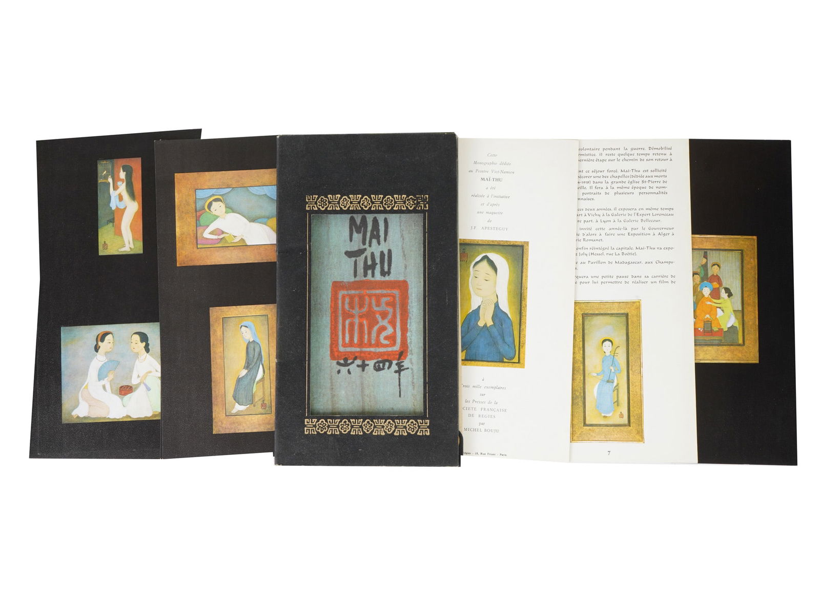 MAI THU RARE VINTAGE LITHOGRAPHIC PRINTS (1 of 7)