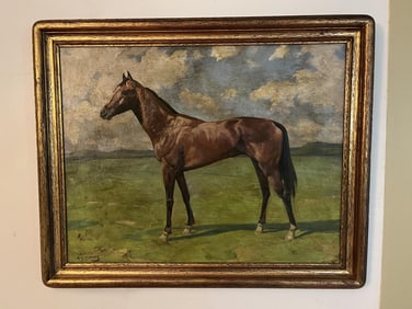 ALFRED MUNNINGS OIL ON BOARD PAINTING