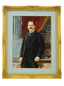 PORTRAIT OIL PAINTING OF GENTLEMAN SIGNED N RICCARDI