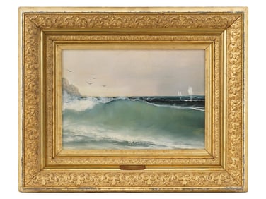 WILLIAM TROST RICHARDS AMERICAN SEASCAPE OIL PAINTING