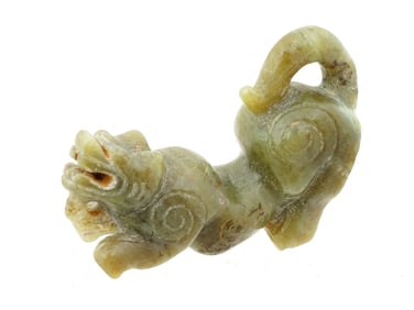 CHINESE HAND CARVED JADE ANIMAL FIGURINE