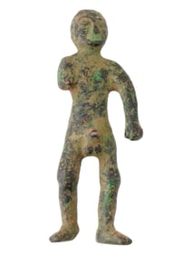 ANCIENT MESOPOTAMIAN BRONZE MALE NUDE SCULPTURE