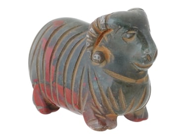 305 TO 50 BC ANCIENT EGYPTIAN CARVED STONE RAM FIGURE