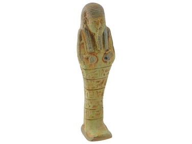 ANCIENT EGYPTIAN 18TH DYNASTY CLAY PHARAOH FIGURE