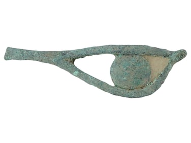 ANCIENT EGYPTIAN BRONZE RELIGIOUS EYE INLAY ARTIFACT