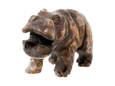 ANCIENT EGYPTIAN PTOLEMATIC RED JASPER HIPPO FIGURE