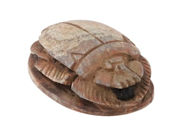 ANCIENT EGYPTIAN CARVED SCARAB BEAD 1570 TO 1342 BC