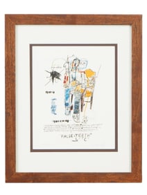 LITHOGRAPH PRINT SIGNED JEAN MICHEL BASQUIAT