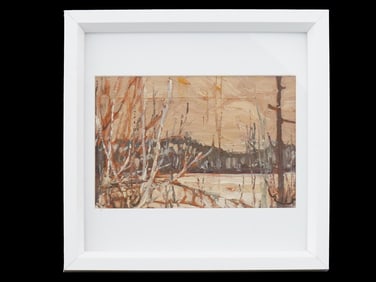 TOM THOMSON CANADIAN LANDSCAPE OIL PAINTING