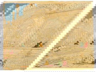 AFTER VASILY VERESHCHAGIN RUSSIAN PEARL MOSQUE PAINTING