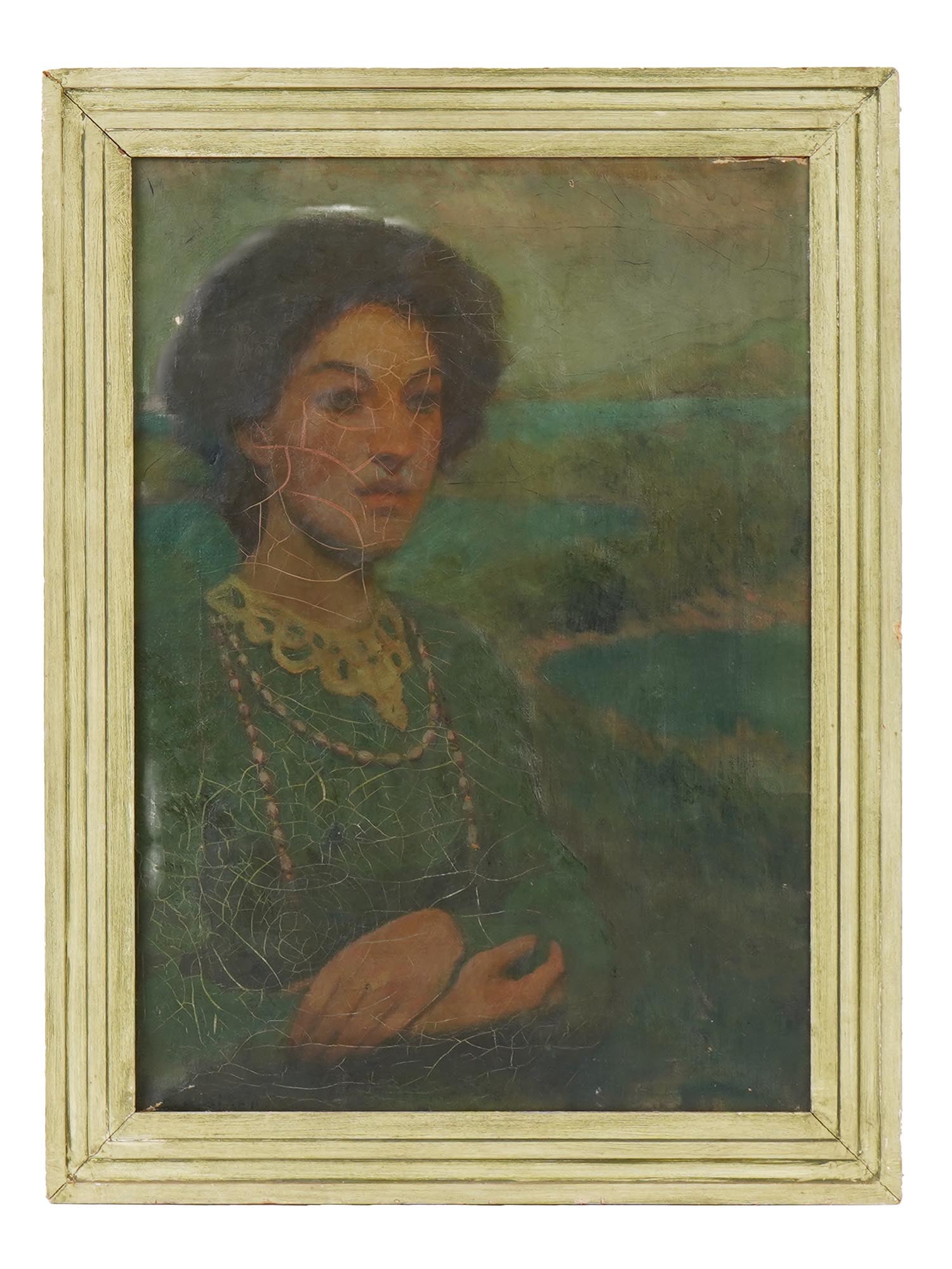 AMERICAN PORTRAIT OIL PAINTING BY CHARLES AVERY AIKEN (1 of 8)