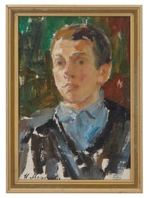 RUSSIAN PORTRAIT OIL PAINTING SIGNED ILYA MASHKOV