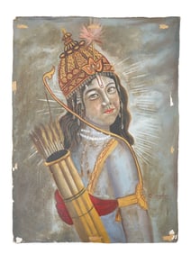 INDIAN OIL PAINTING ATTR MAHADEV VISHWANATH DHURANDHAR