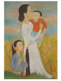 MANNER OF MAI THU VIETNAMESE PAINTING ON SILK