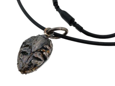 VAL STERN 14K GOLD AND STERLING SILVER PENDANT