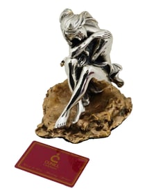 CUNILL ORFEBRE STERLING SILVER ON BRONZE FIGURINE