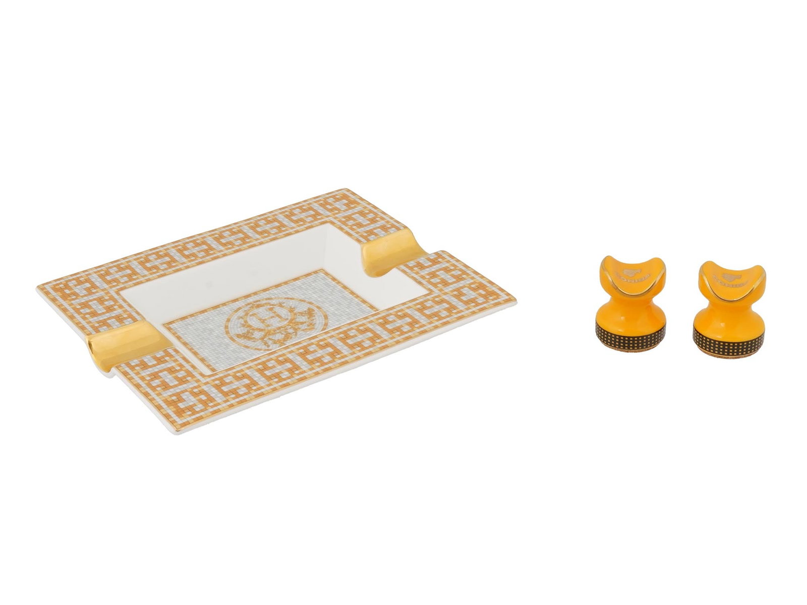 HERMES MOSAIQUE AU 24 COLLECTION PORCELAIN ASHTRAY (1 of 6)