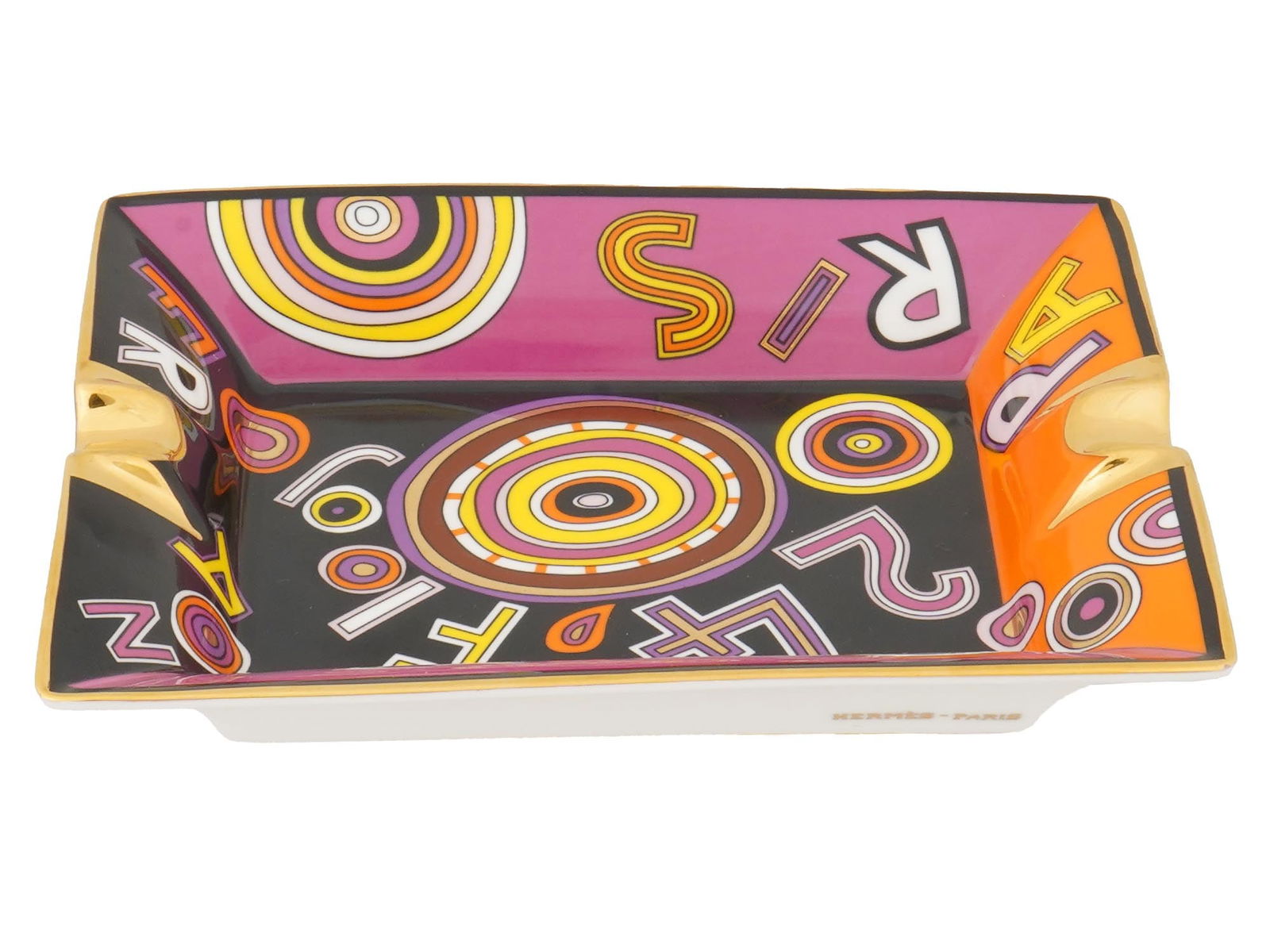 HERMES TOHU BOHU MULTI COLOR PORCELAIN ASHTRAY (1 of 6)