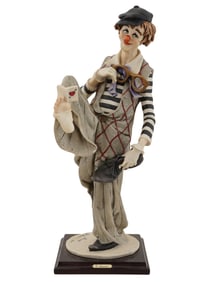 GIUSEPPE ARMANI LEARNED CLOWN FIGURINE