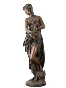 ALBERT-ERNEST CARRIER-BELLEUSE FRENCH BRONZE SCULPTURE