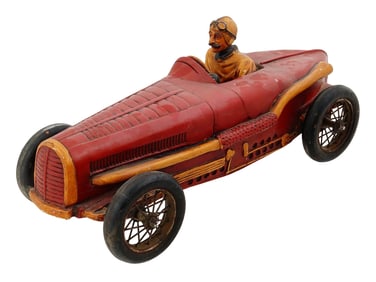 VINTAGE TOY BUGATTI TYPE 35 GRAND PRIX RACE CAR