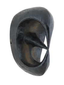 WEST AFRICAN NIGERIA AFIKPO ABSTRACT THREE POINTED MASK