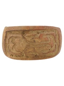 ANCIENT EGYPTIAN CARVED LIMESTONE SIGNET RING