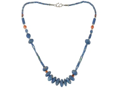 ANCIENT NEAR EASTERN LAPIS LAZULI BEADED NECKLACE