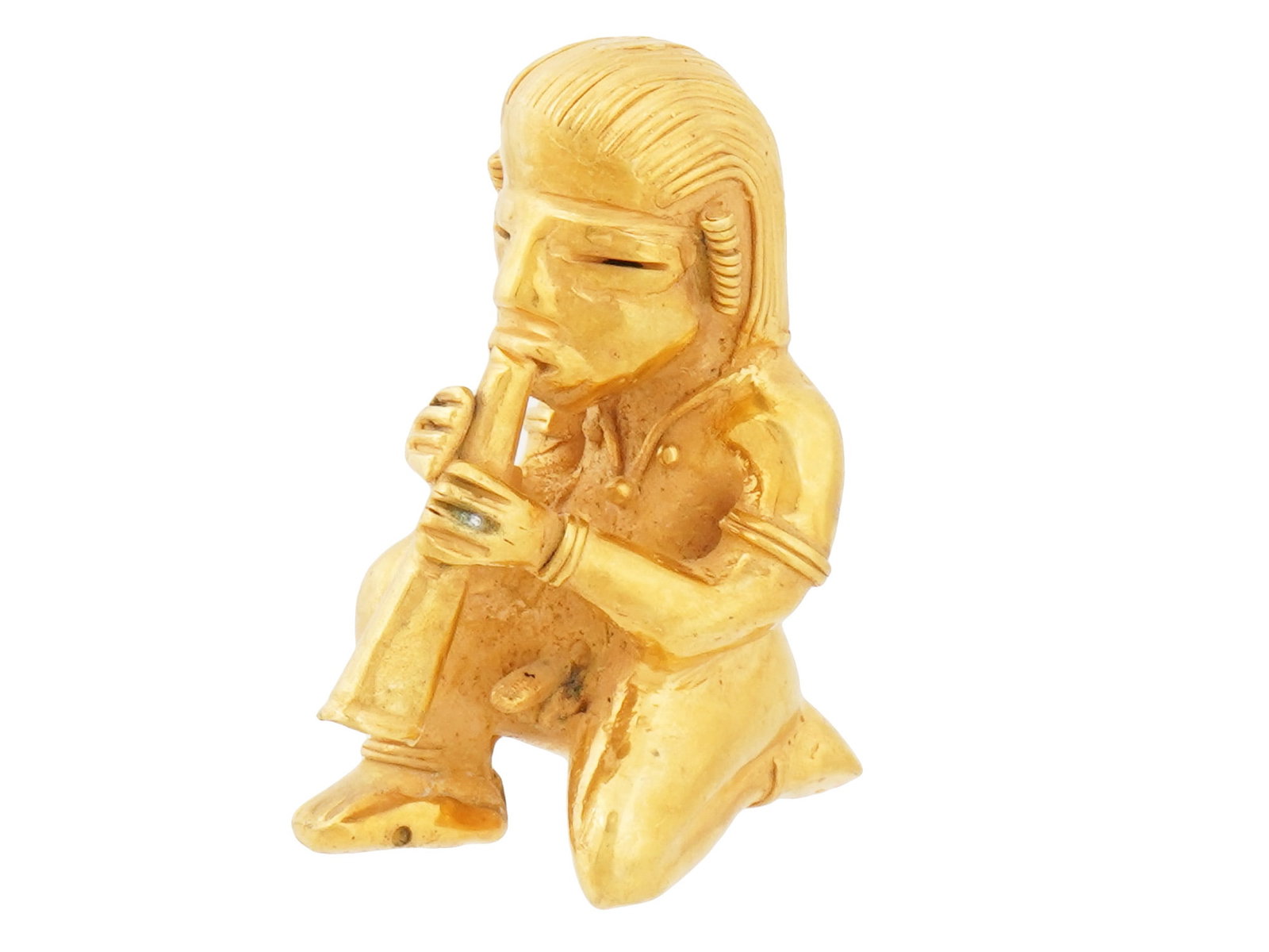 PRE COLUMBIAN TAIRONA TUMBAGA STYLE FIGURINE (1 of 7)