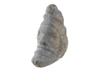 ANCIENT PRE COLUMBIAN TAINO CARVED STONE ZEMI FIGURINE
