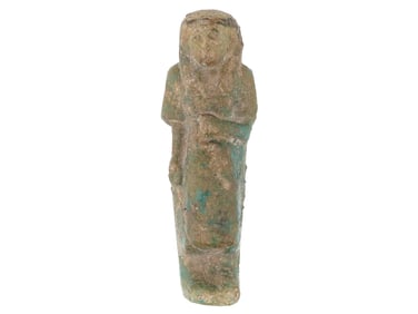 1570 TO 1342 BC EGYPTIAN FAIANCE USHABTI FIGURE