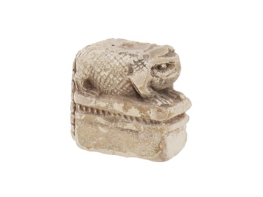 305 TO 30 BC ANCIENT EGYPTIAN LIMESTONE ANIMAL FIGURE