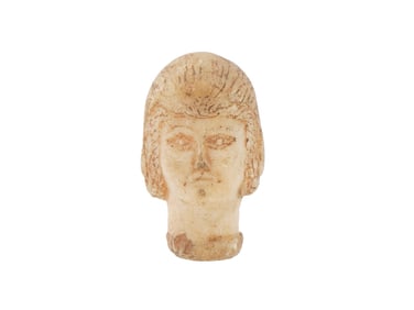200 AD ANCIENT ROMAN MARBLE ENGRAVED MALE HEAD